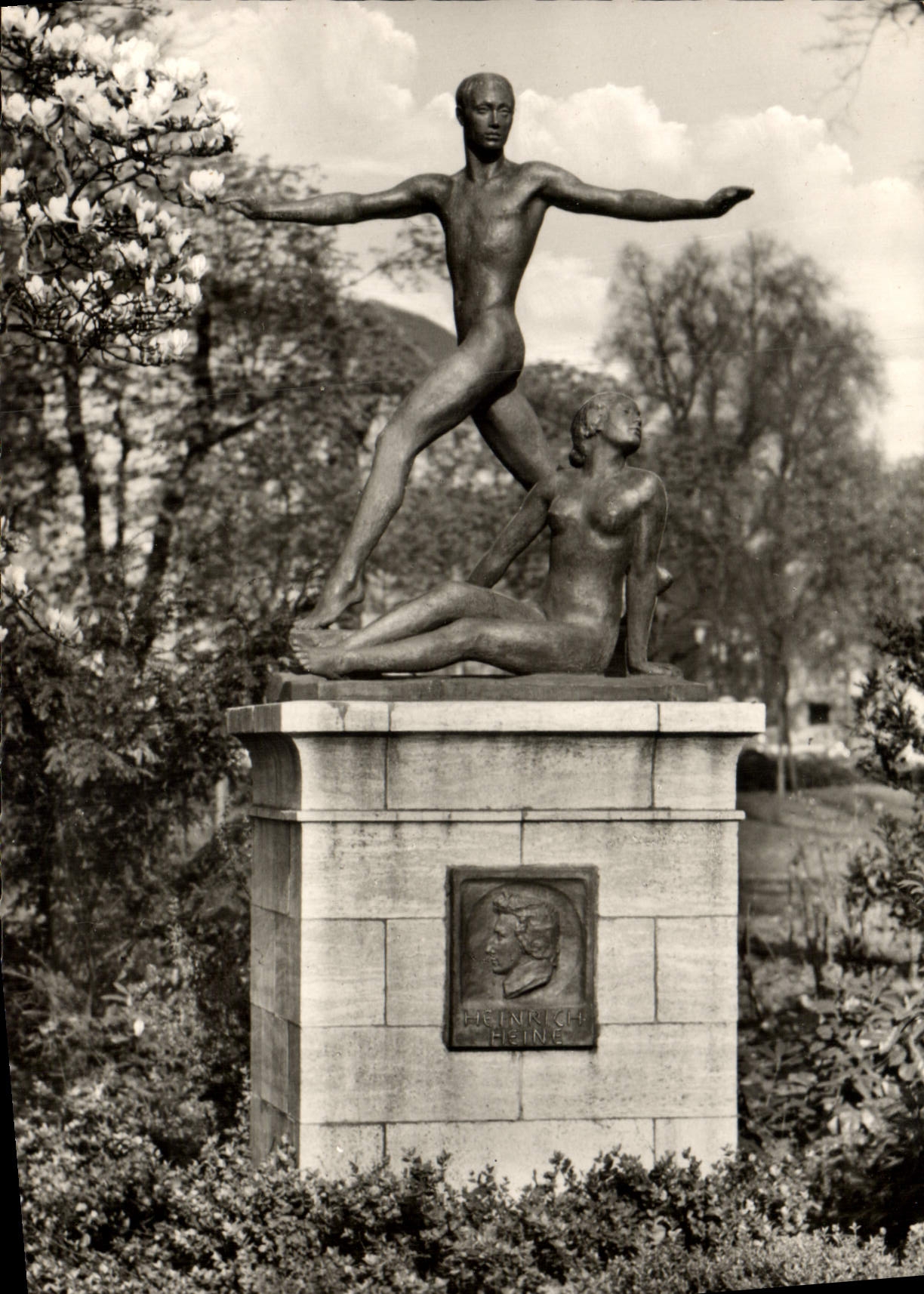 CPA Frankfurt AM Main Heinrich Heine Denkmal