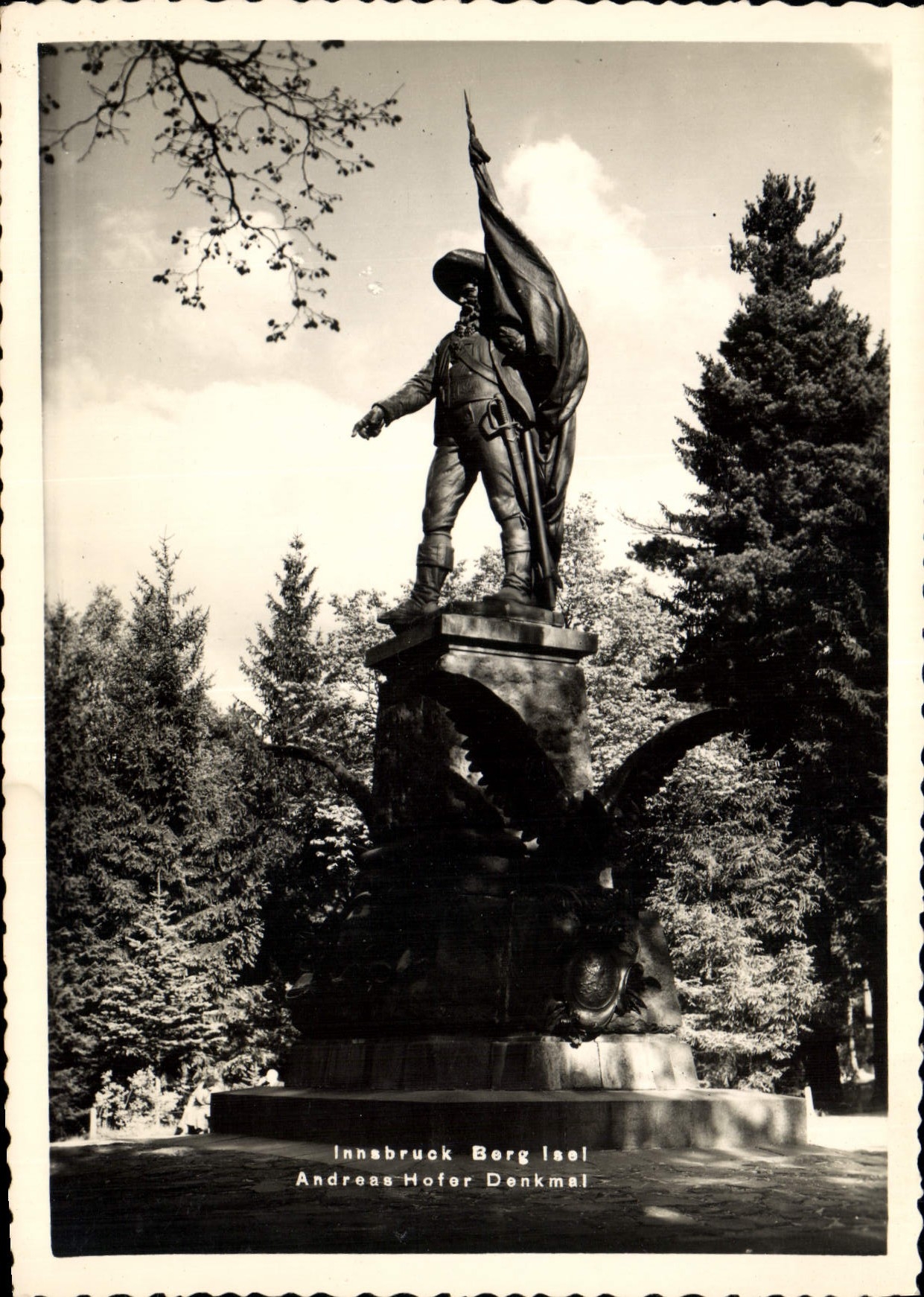 CPA Innsbruck Berg Isel Andreas Hofer Denkmal