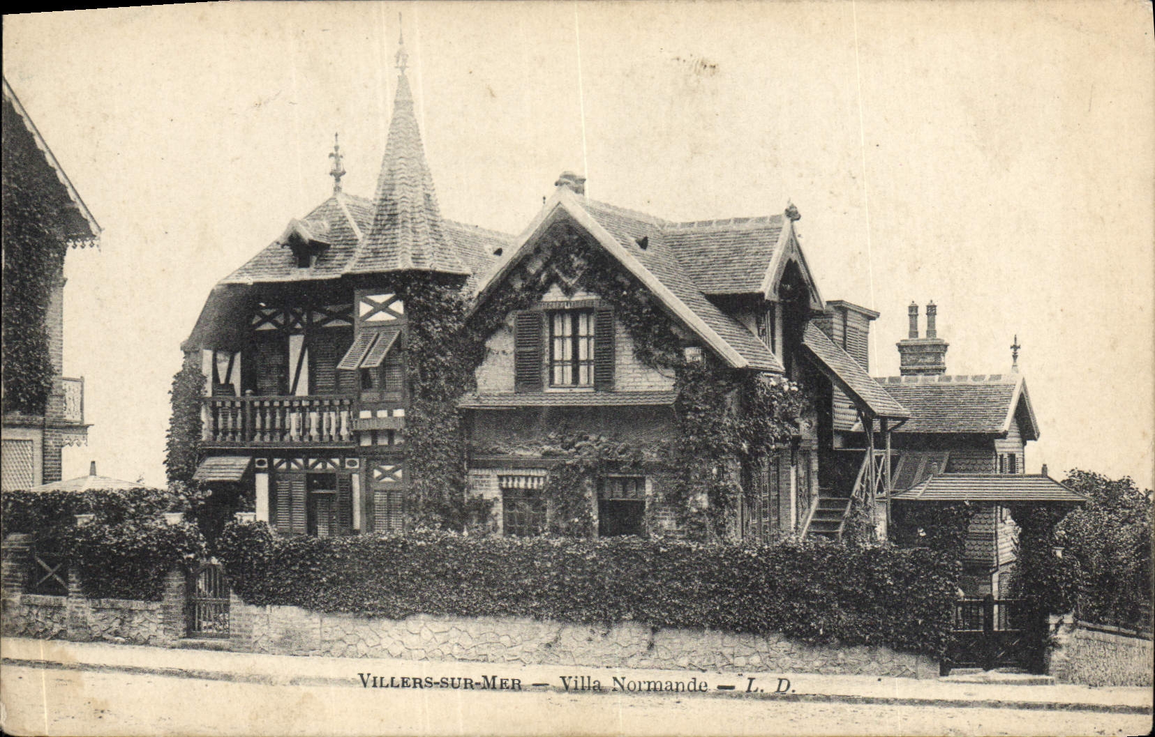 CPA Villers sur Mer Villa Normande