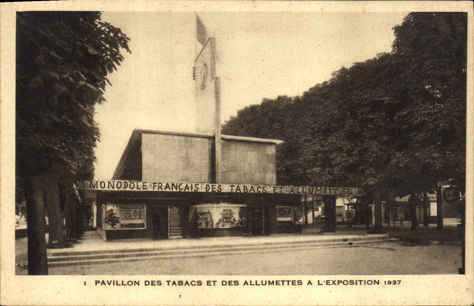 CPA Pavillon des Tabacs et des Allumettes a l'exposition 1937