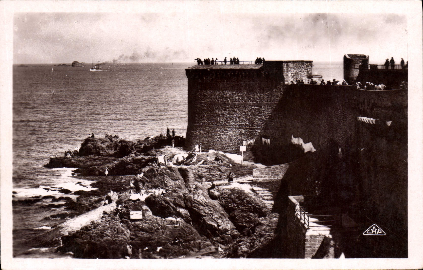 CPA Saint Malo Les Remparts Tour Bidouane 