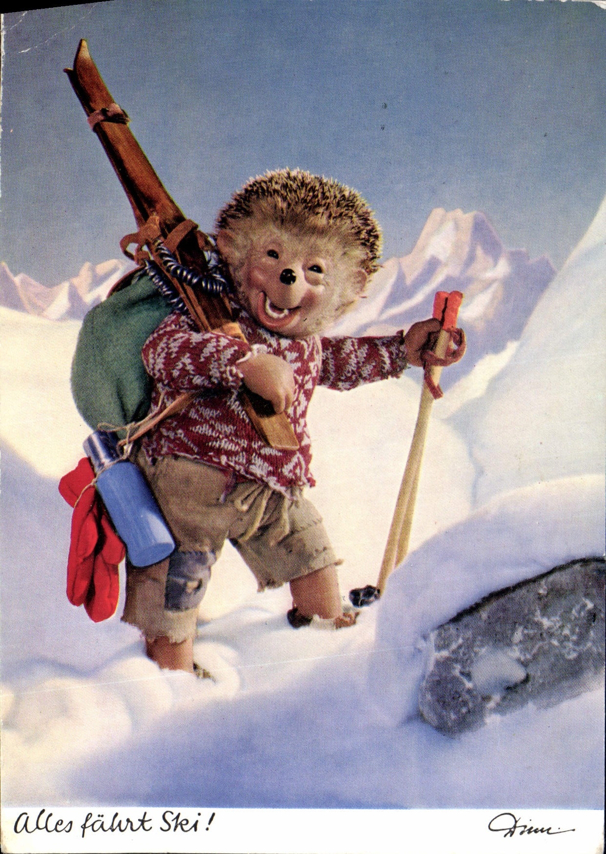 CPA Alles fahrt Ski  Herisson