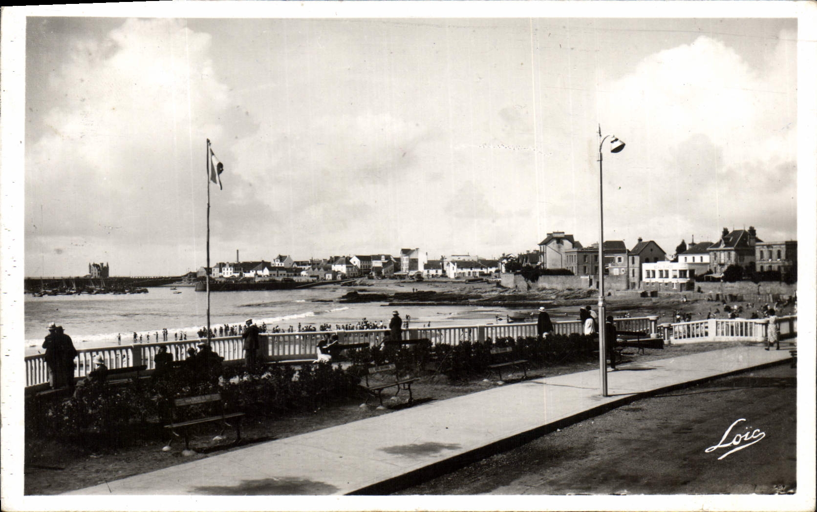 CPA Quiberon Port Maria vue prise du Boulevard Chenerd
