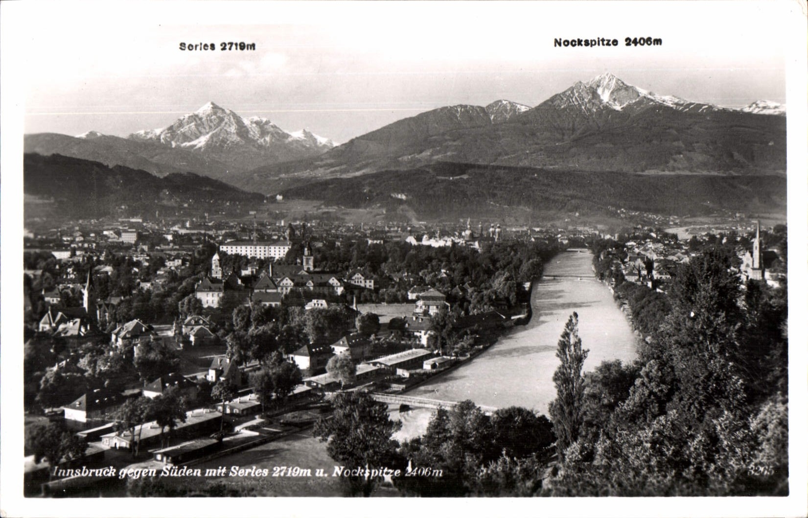 CPM Innsbruck gegen Suden mit Series 2710m u Nockspitze 2406m 