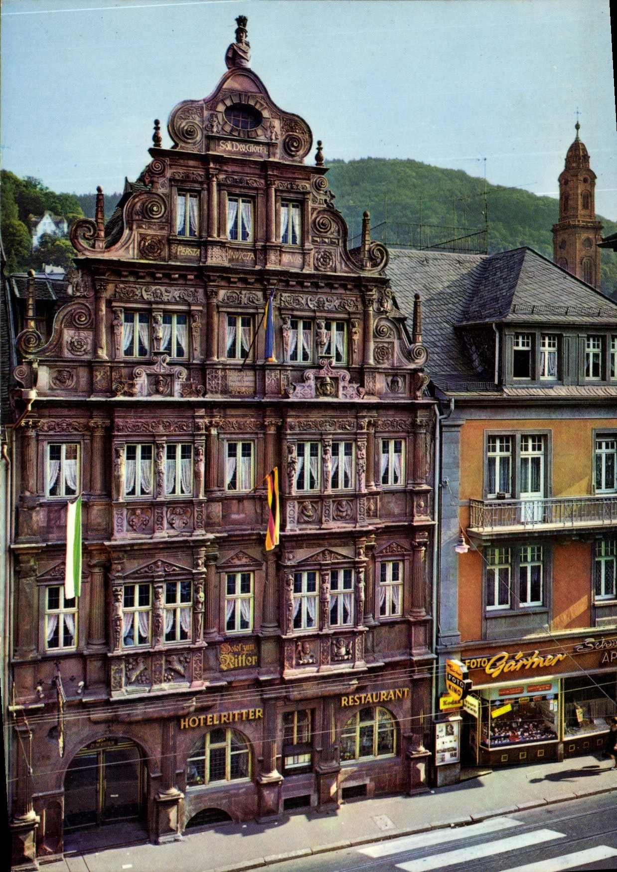 CPM Heidelberg Das Haus zum Ritter mit prachtvoller Renaissance Fassade