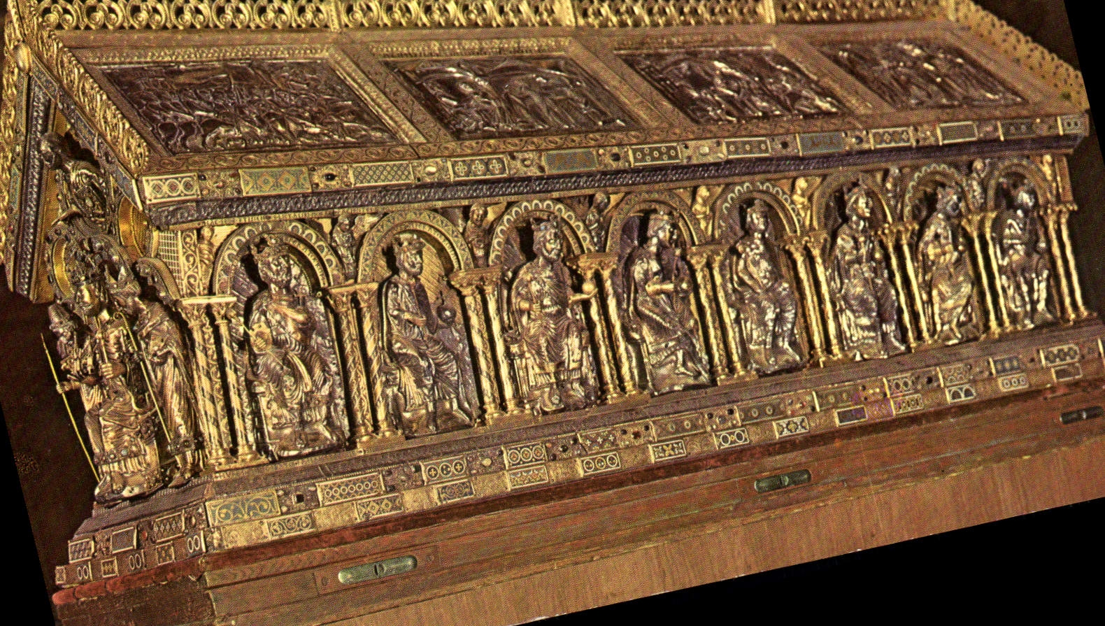 CPM  Bad Aachen Dom Schrein Kaiser Karis des Groben