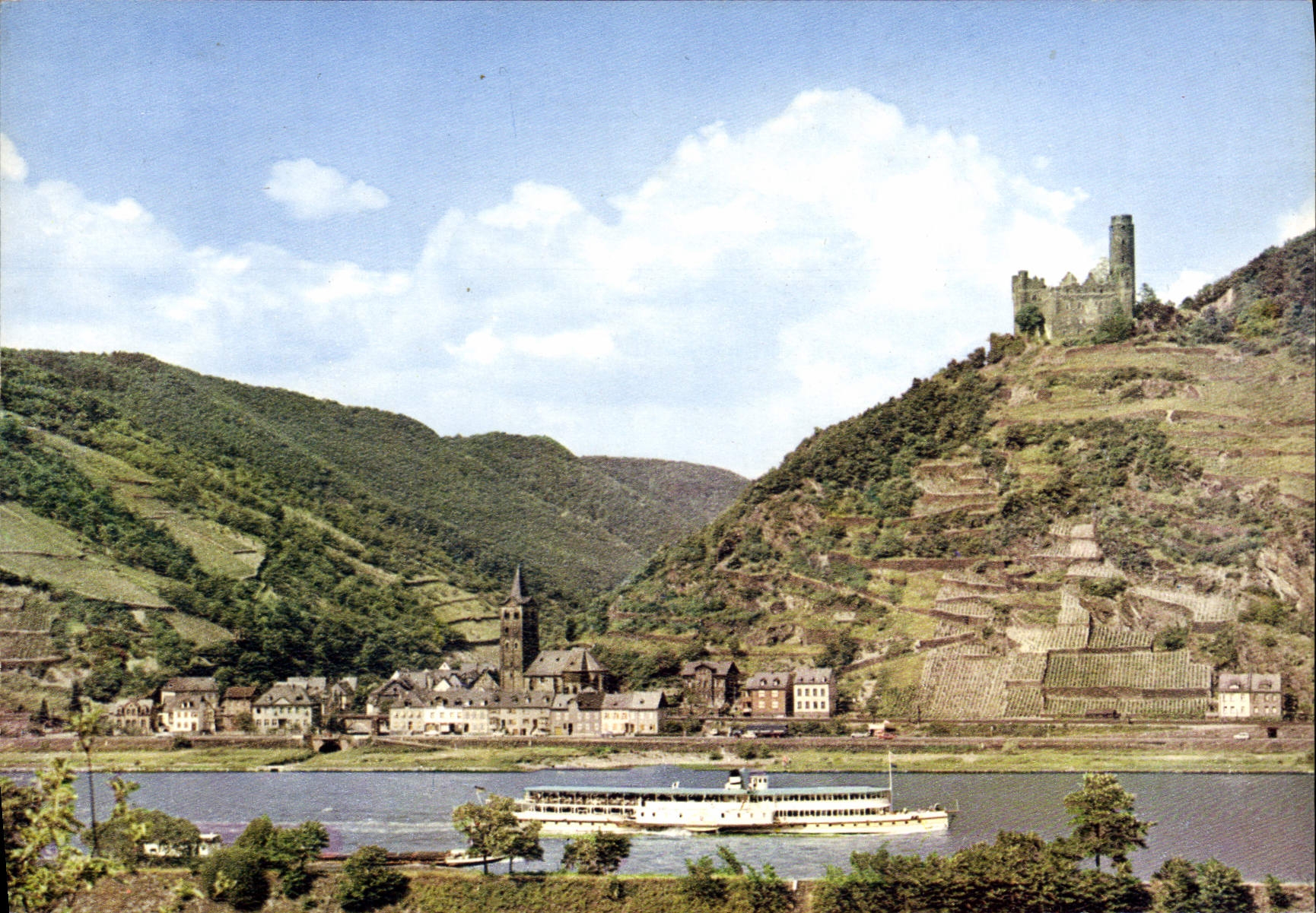 CPM Wellmich am Rhein mit Burg Maus