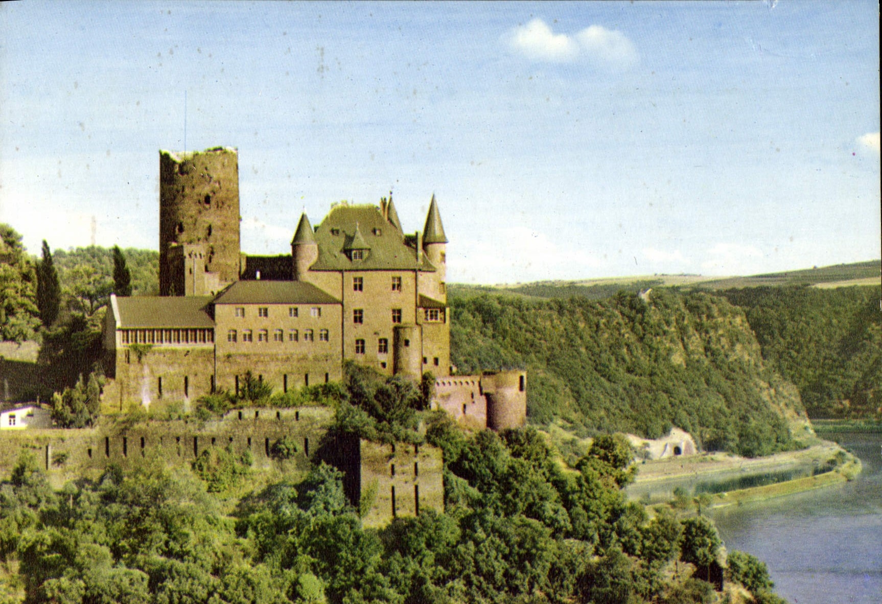 CPM St Goarshausen am Rhein Burg Katz mit Loreley