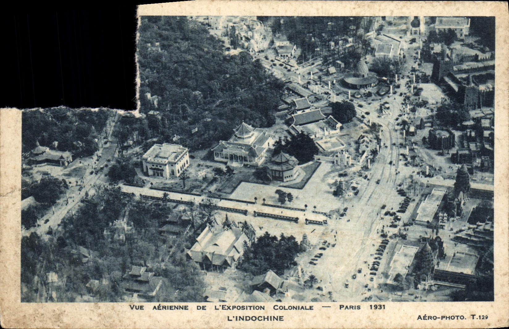 CPA L'Indochine Vue Arienne De L'Exposition Coliniale Paris 1931 