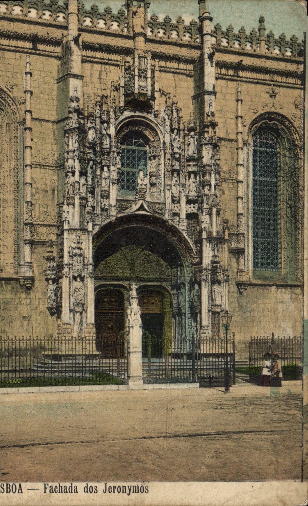 CPA Fachada dos Jeronymos Lisboa