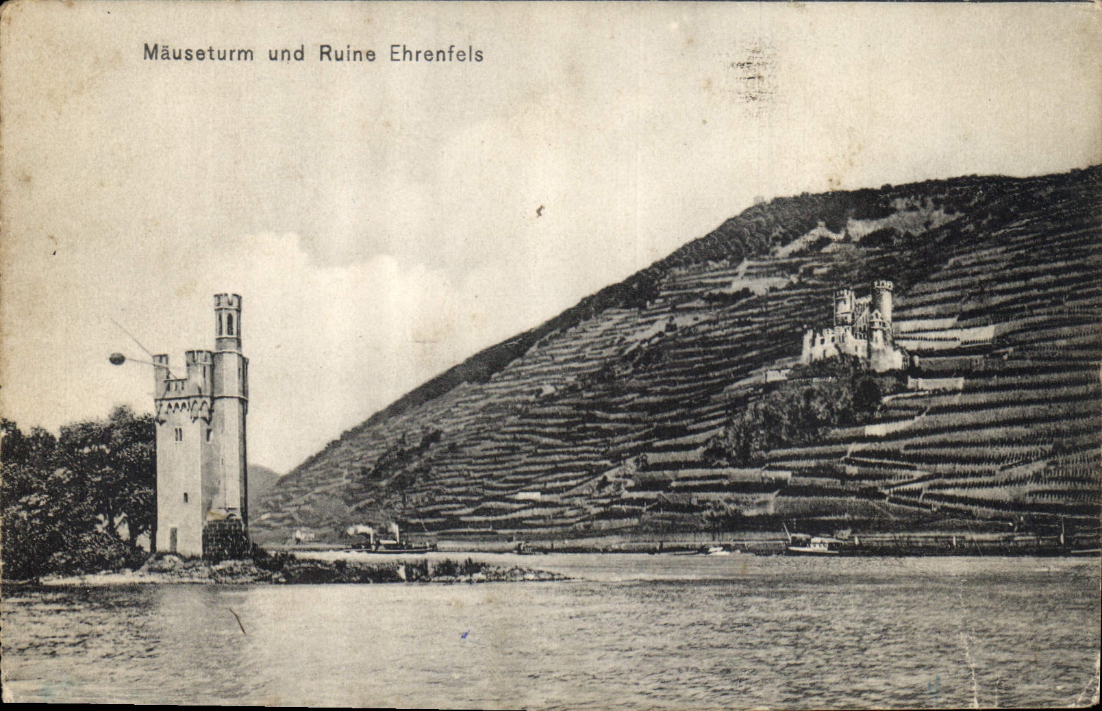 CPA Mauseturm und Ruine Ehrenfels 