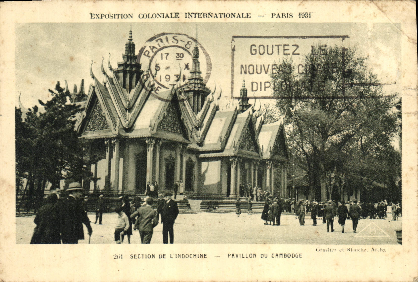 CPA Exposition Coloniale Internationale Paris 1931 Section de l'Indochine Pavillon du Cambodge 