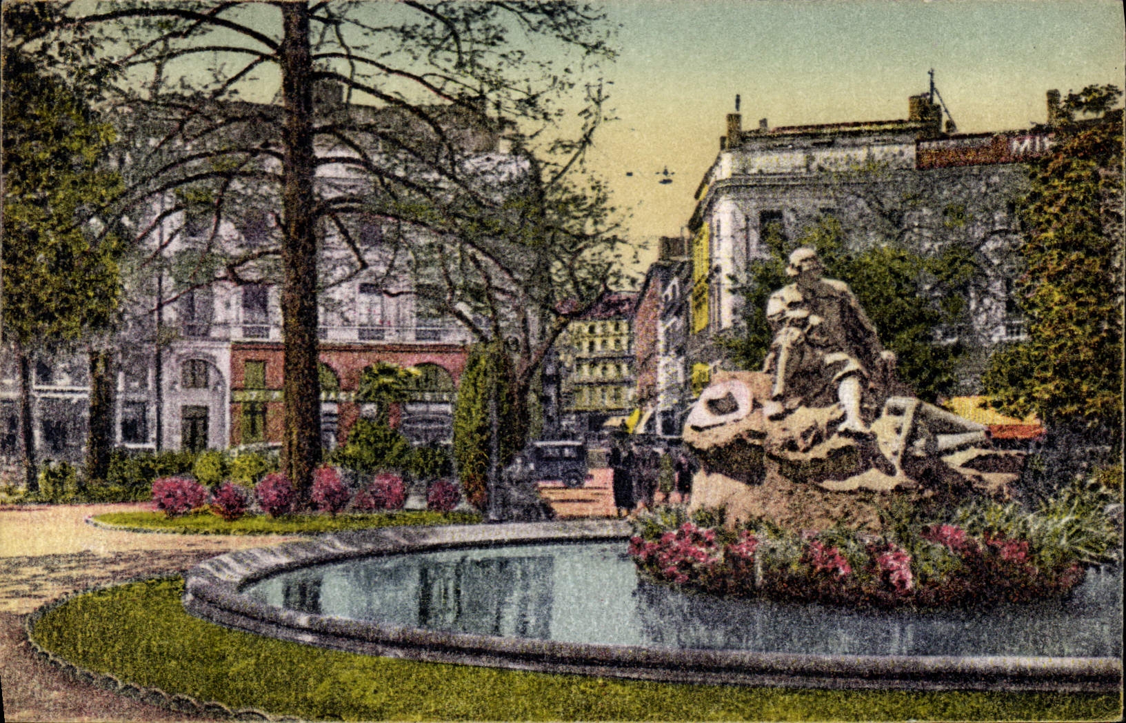 CPA Toulouse Square Wilson Statue Goudouli