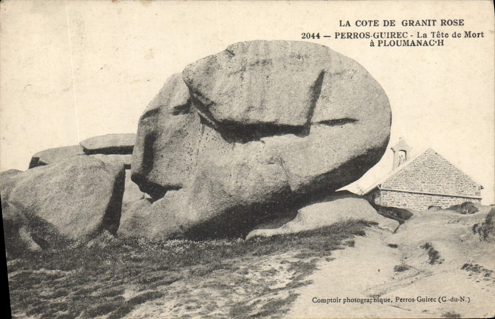 CPA La Cote de Granit Rose Perros Guirec La Tete de Mort a Ploumanach 