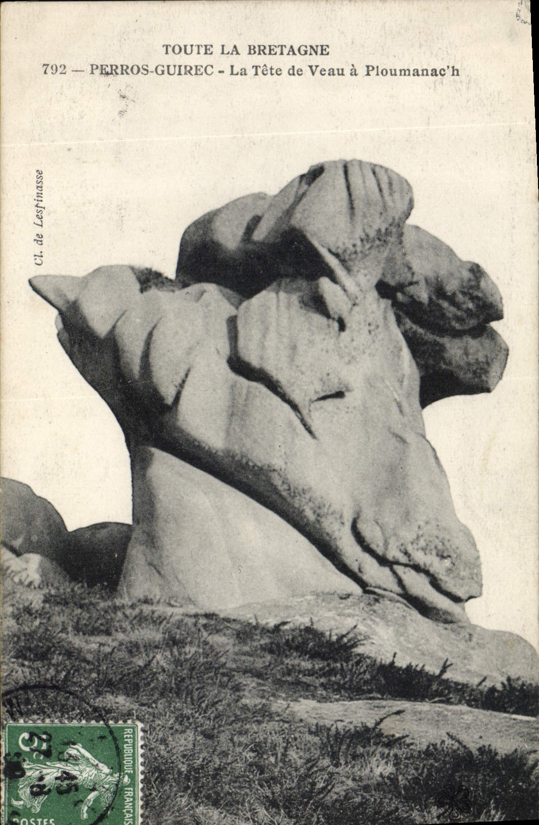 CPA Toute la Bretagne Perros Guirec La Tete ed Veau a Ploumanach 