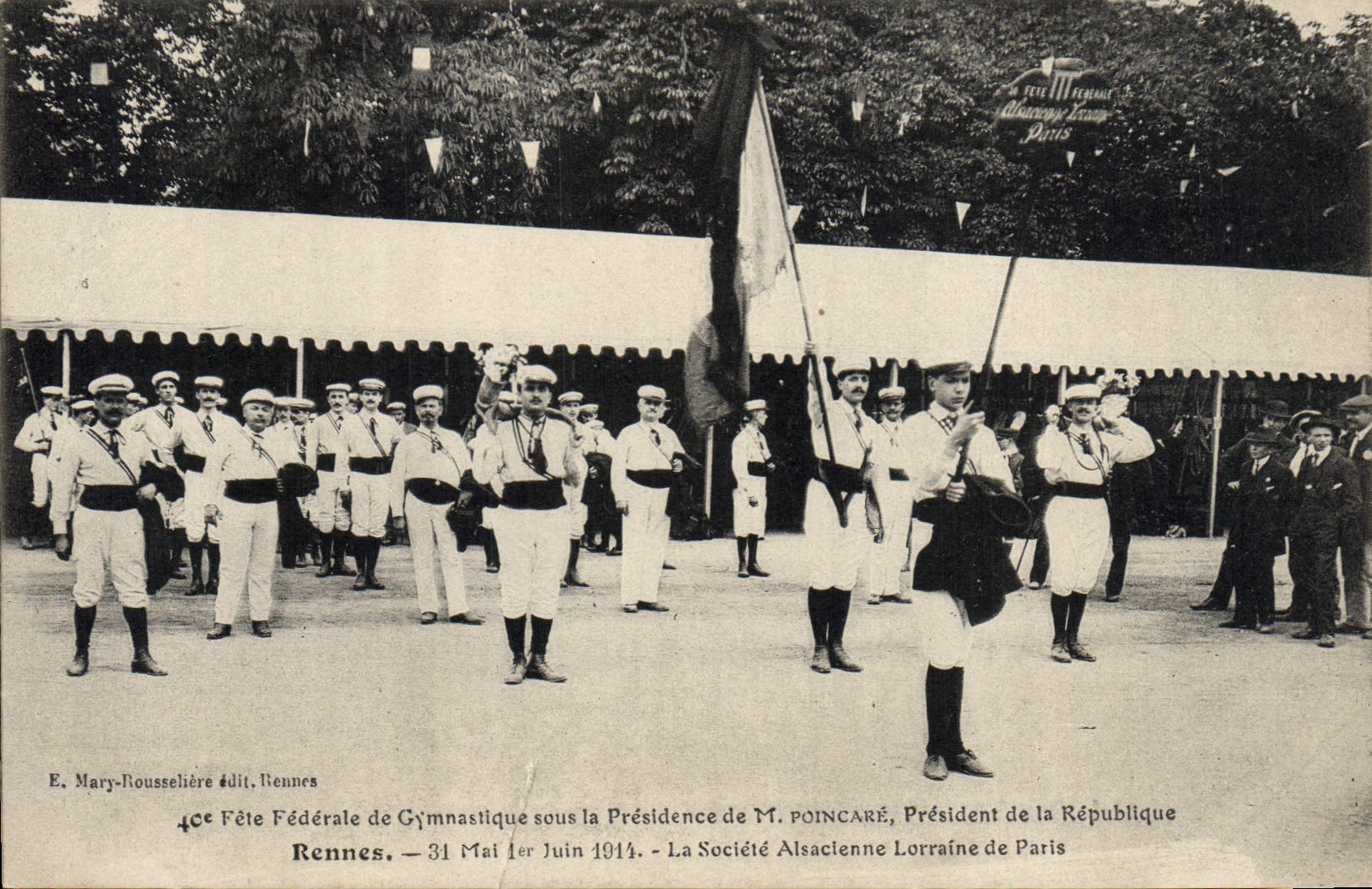CPA Rennes 31 Mai Juin 1914 La Societe Alsacienne Lorraine de Paris 