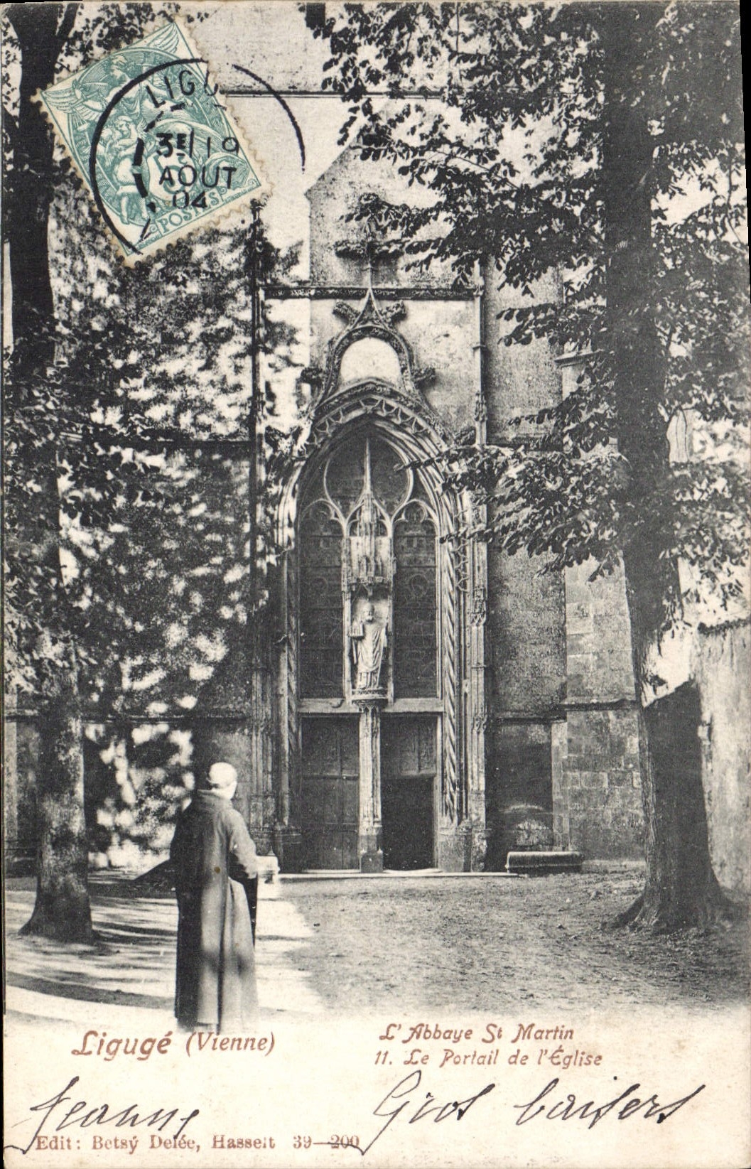 CPA Liguge L'Abbaye St Martin 