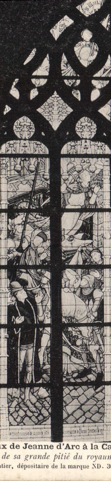 CPA Les vitraux de Jeanne d'Arc a la cathedrale d'Orleans 