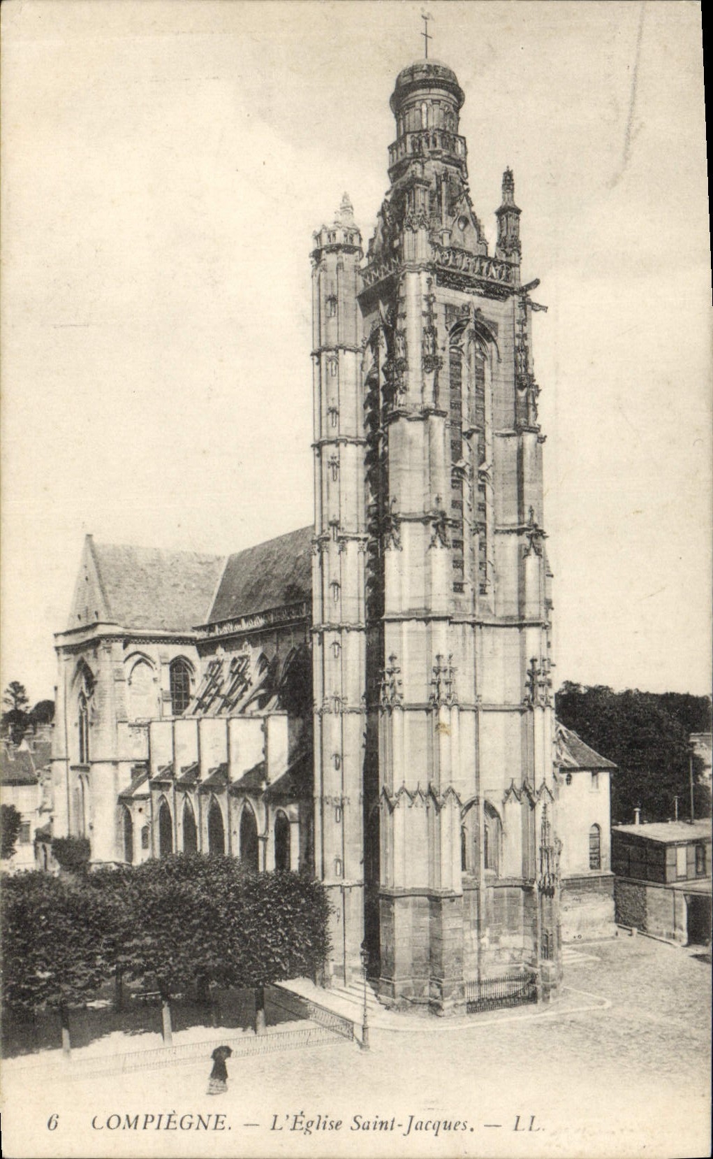 CPA Compiegne L'Eglise Saint Jacques 