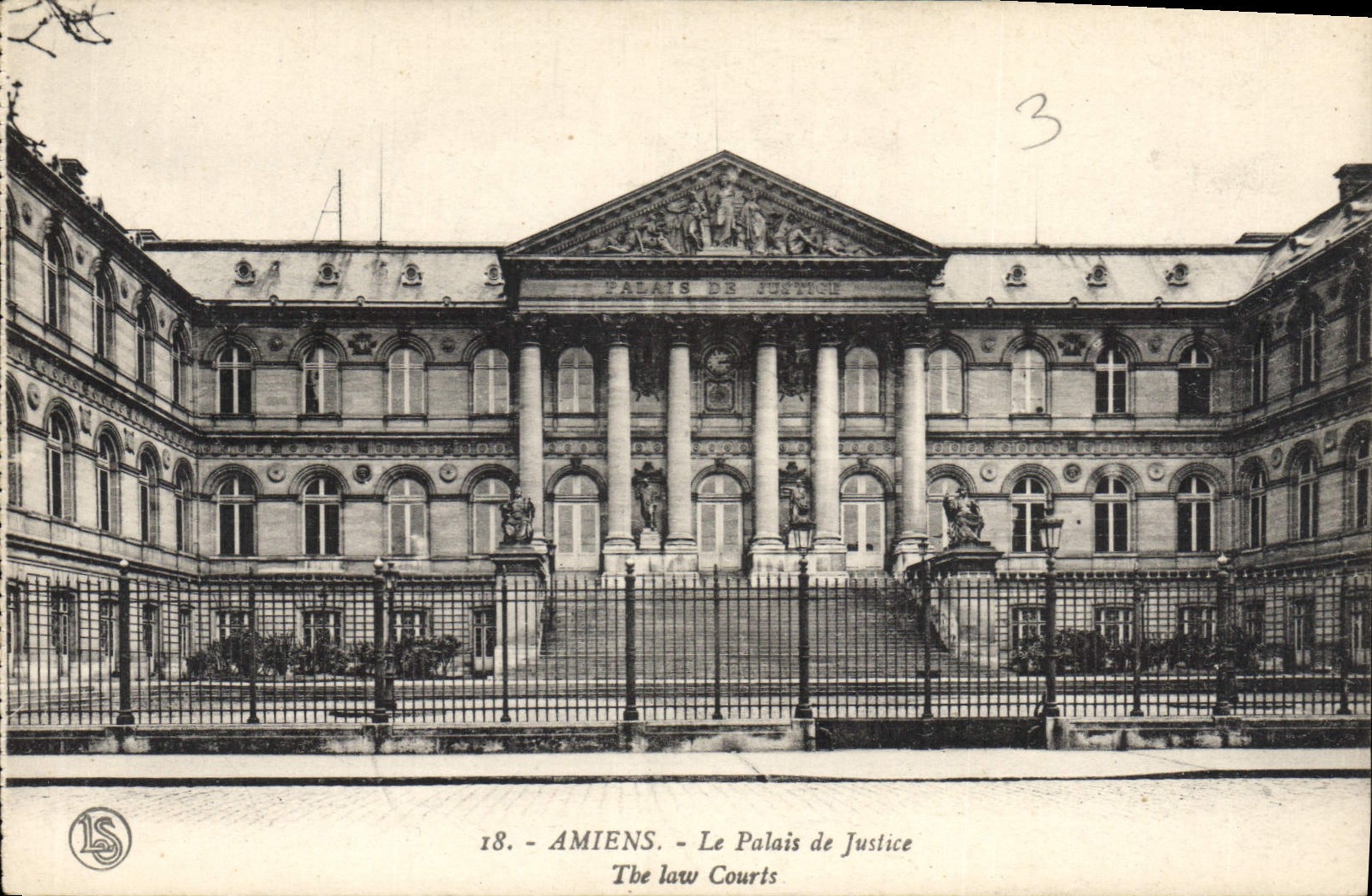 CPA Amiens Le Palais de Justice 