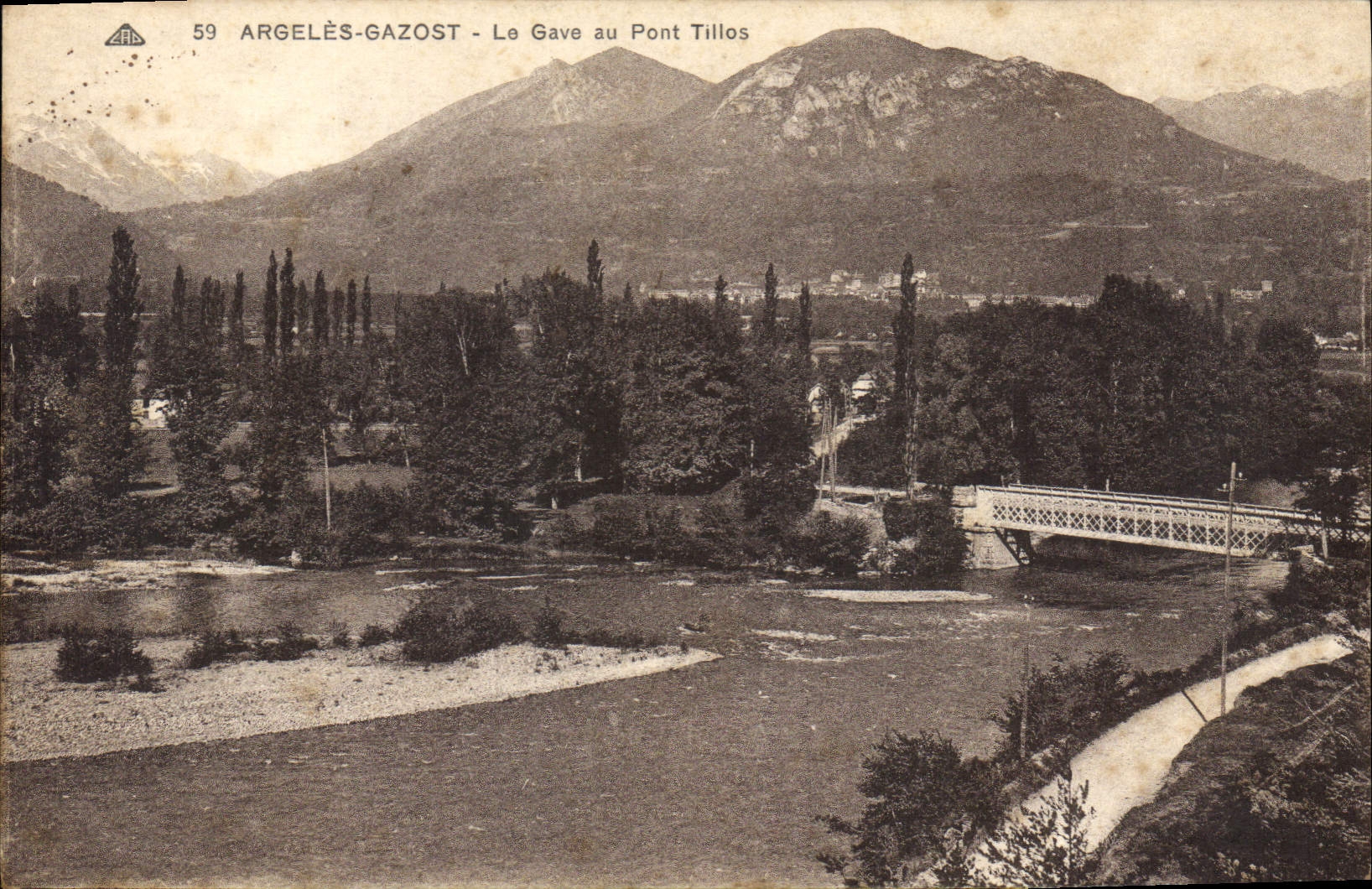 CPA Argeles Gazost Le Gave au Pont Tillos 