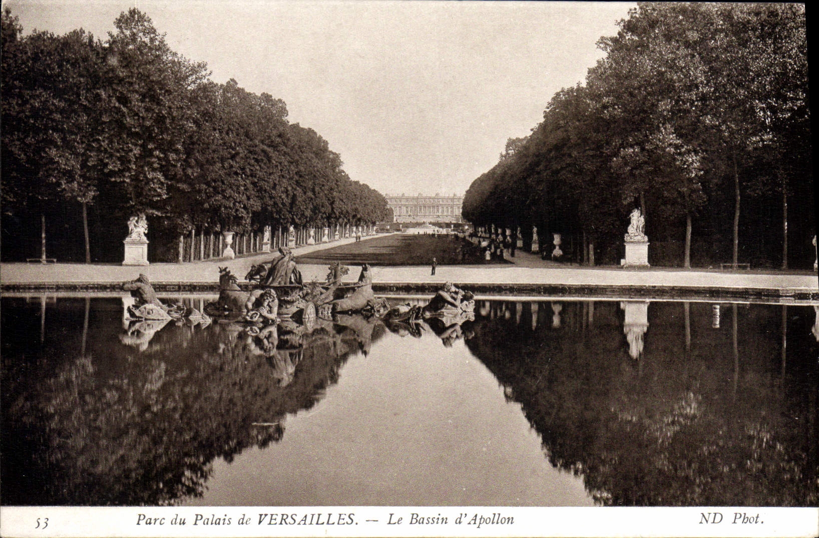 CPA Parc du Palais de Versailles Le Bassin d'Apollon 