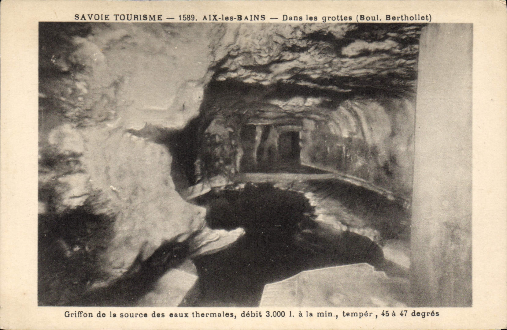 CPA Savoie Tourisme Aix les Bains Dans les Grottes 
