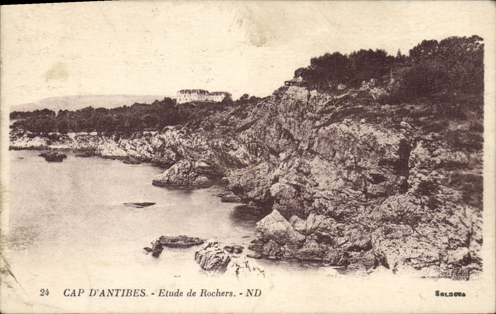 CPA Cap D'Antibes Etude de Rochers 