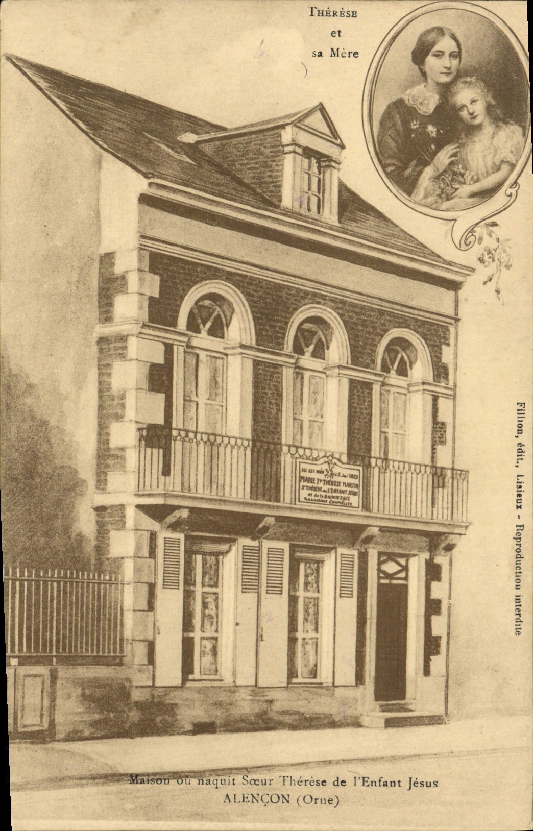 CPA Therese et sa Mere Alencon 