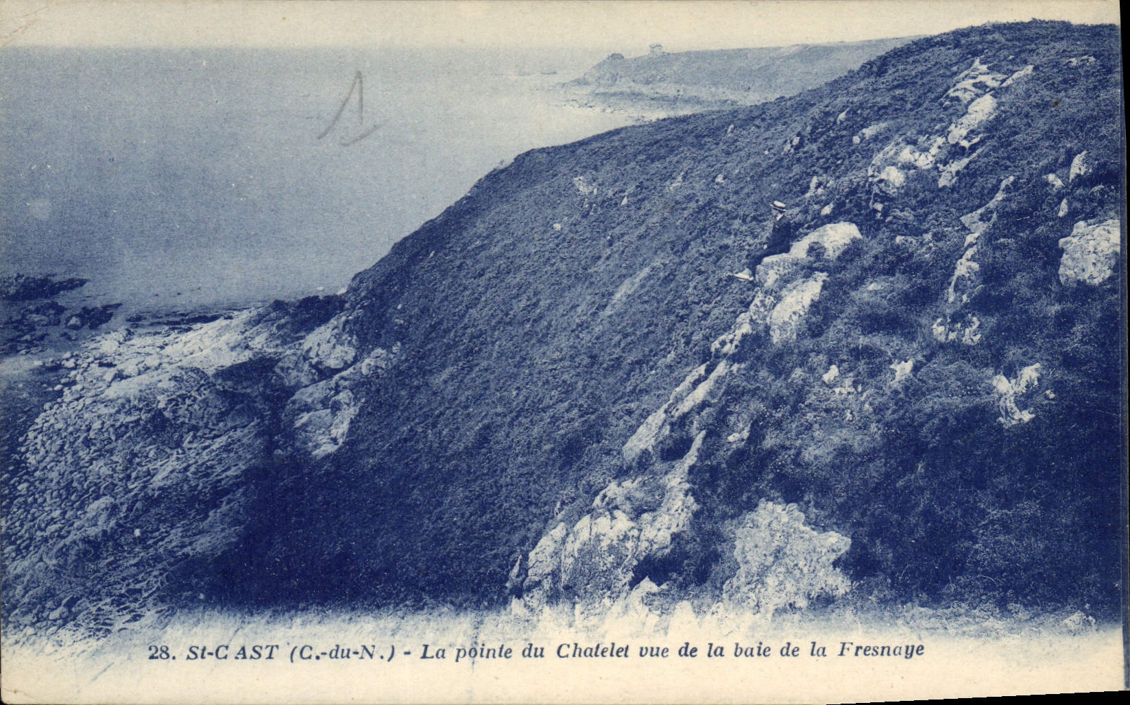 CPA St Cast La Pointe du Chatelet vue de la baie de la Fresnage