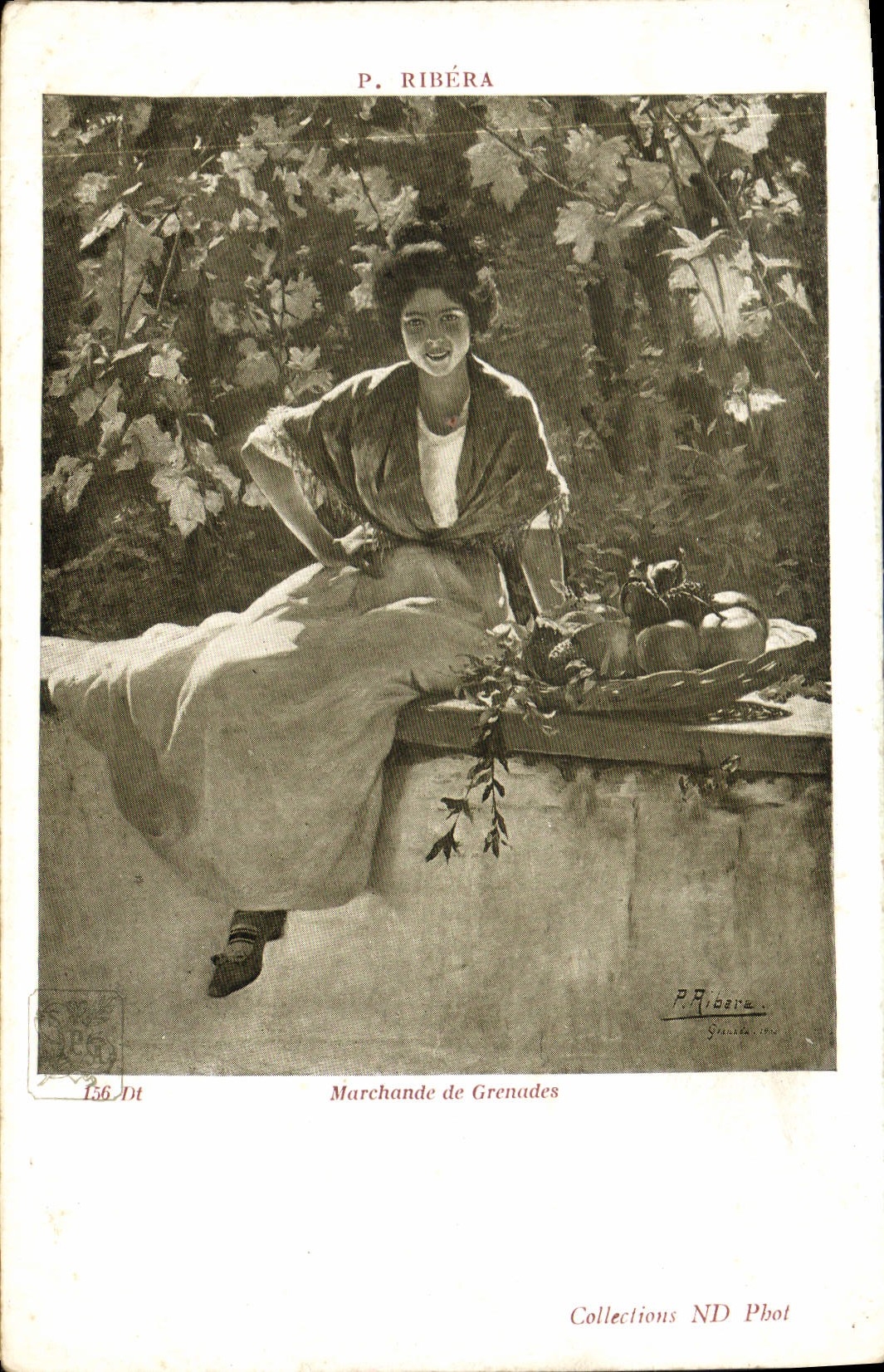 CPA Marchande de Grenades  Ribera