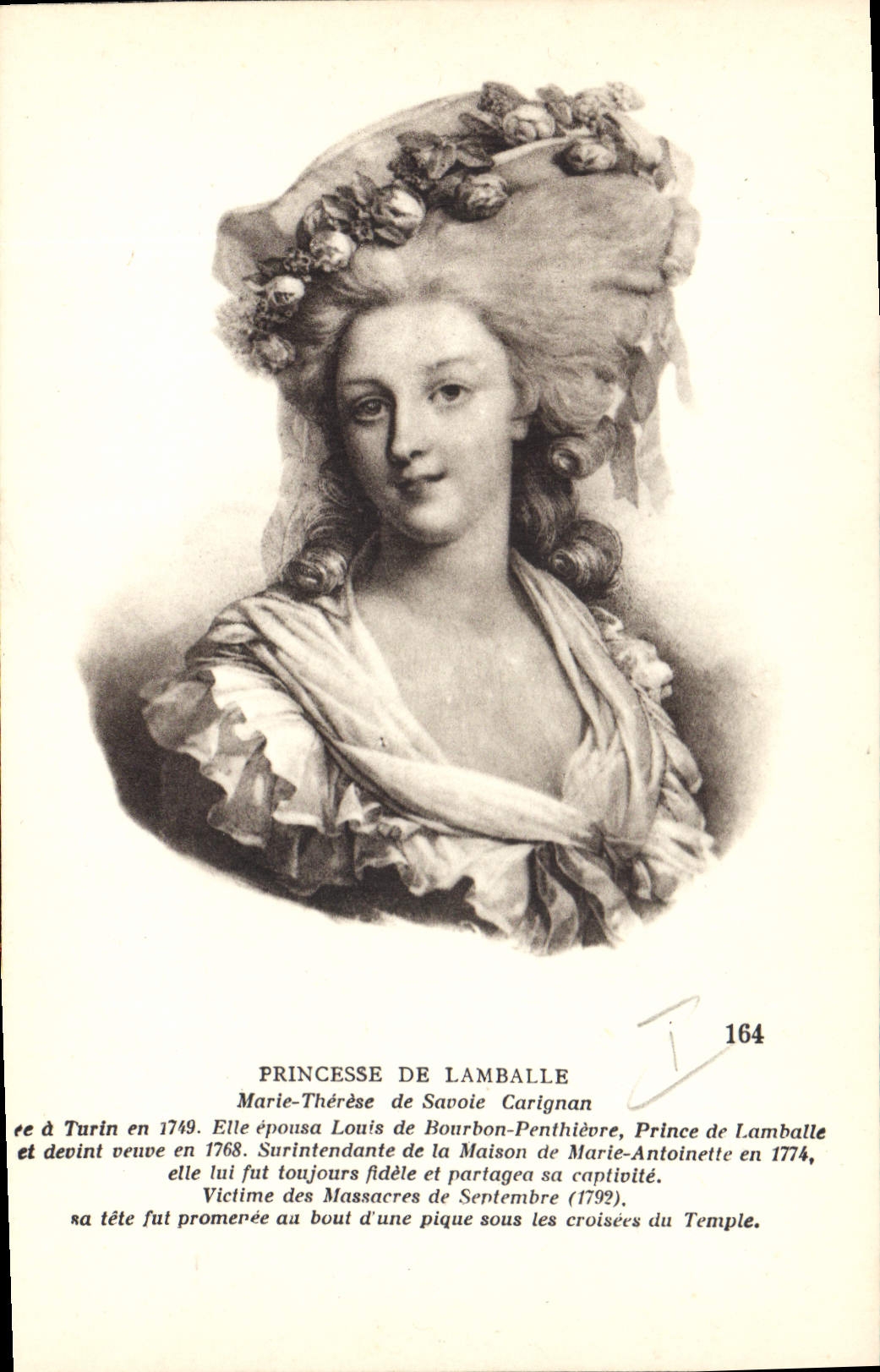CPA Princesse de Lamballe 