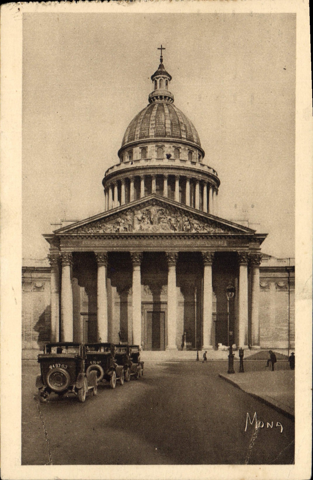 CPA Pars Le Pantheon Ancienne eglise Sainte Genevieve