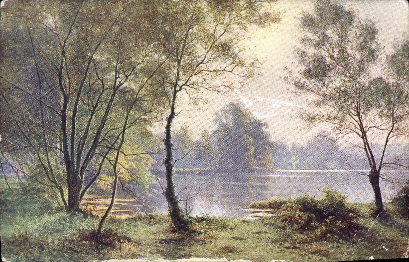 CPA A Rigolot Pinxit Matinee d Automne 