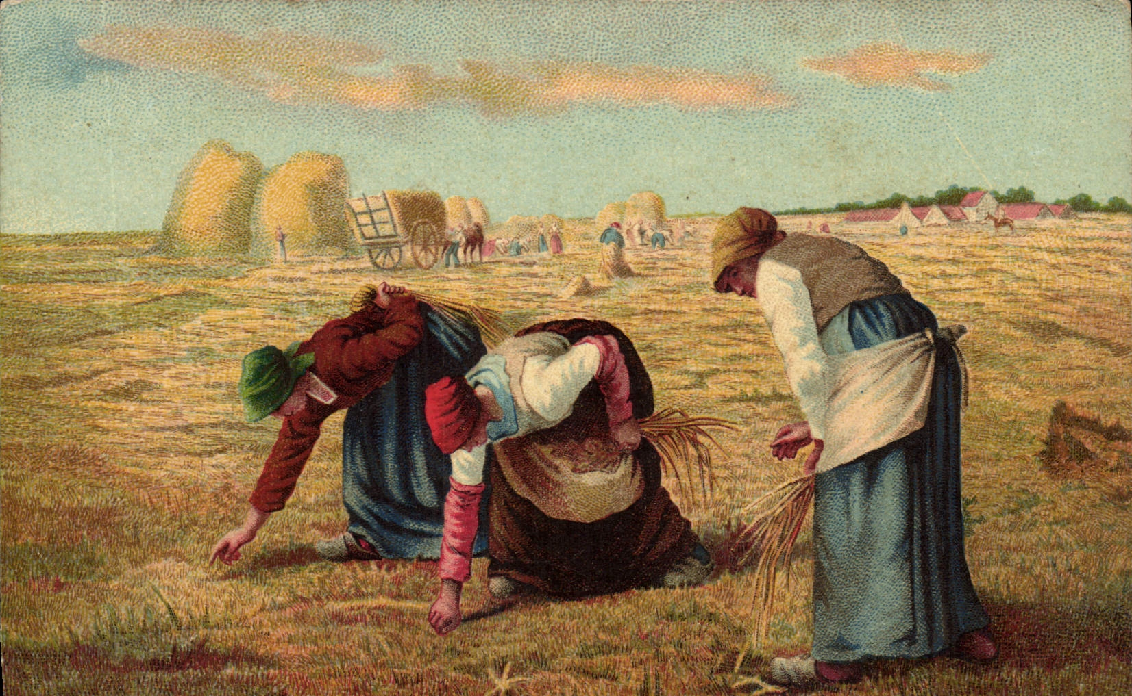 CPA Millet Glaneuses