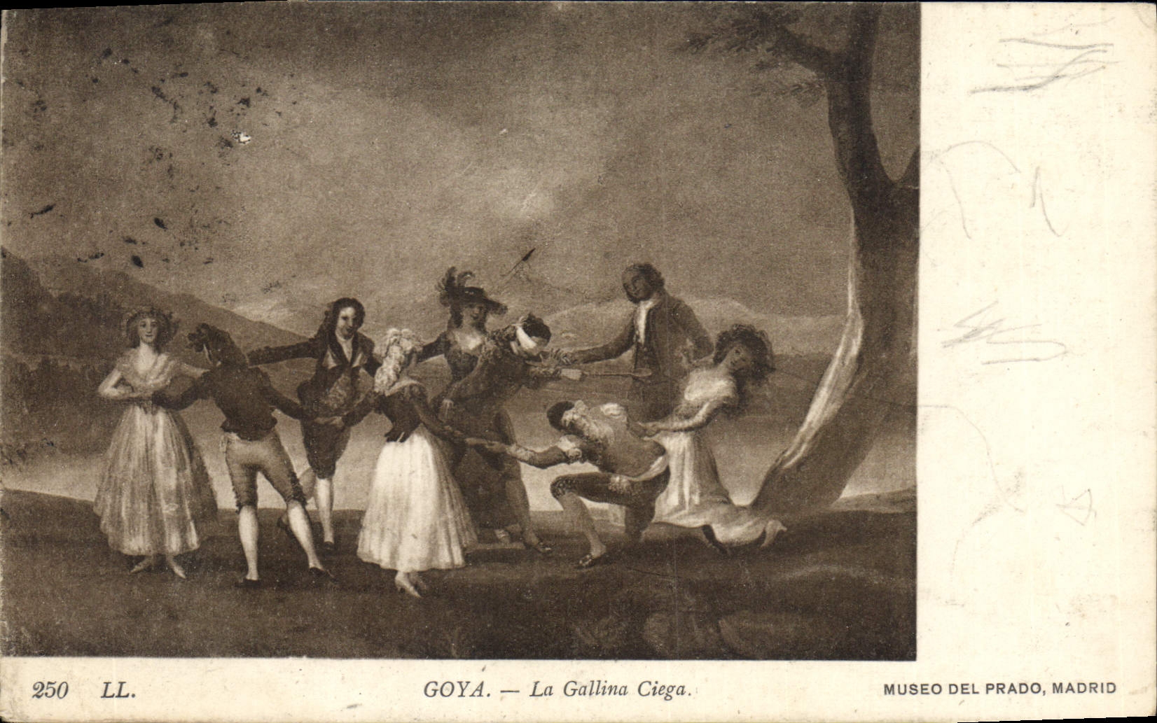 CPA Goya La Gallina Ciega Museo del Prado Madrid 