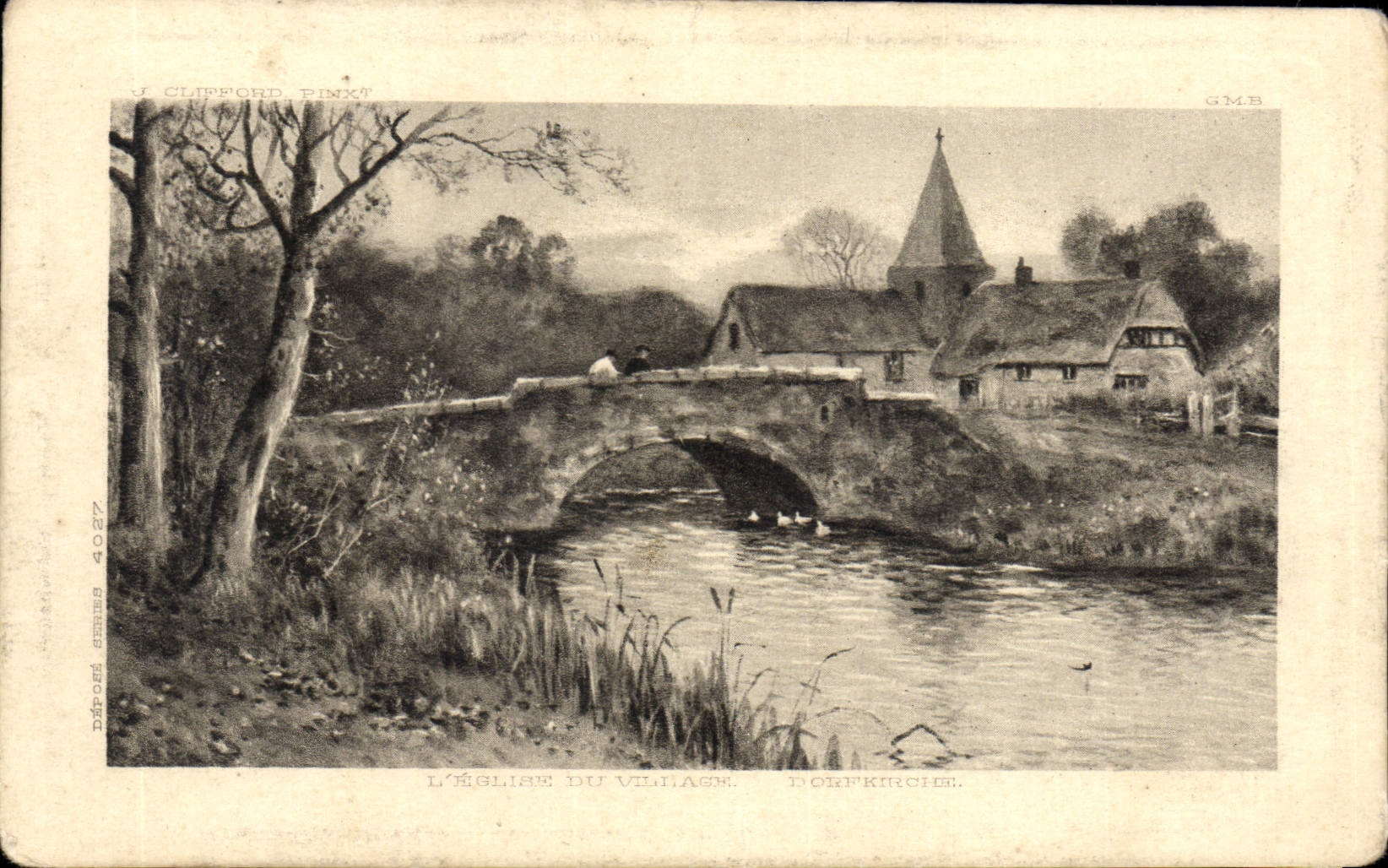 CPA L'eglise du village 