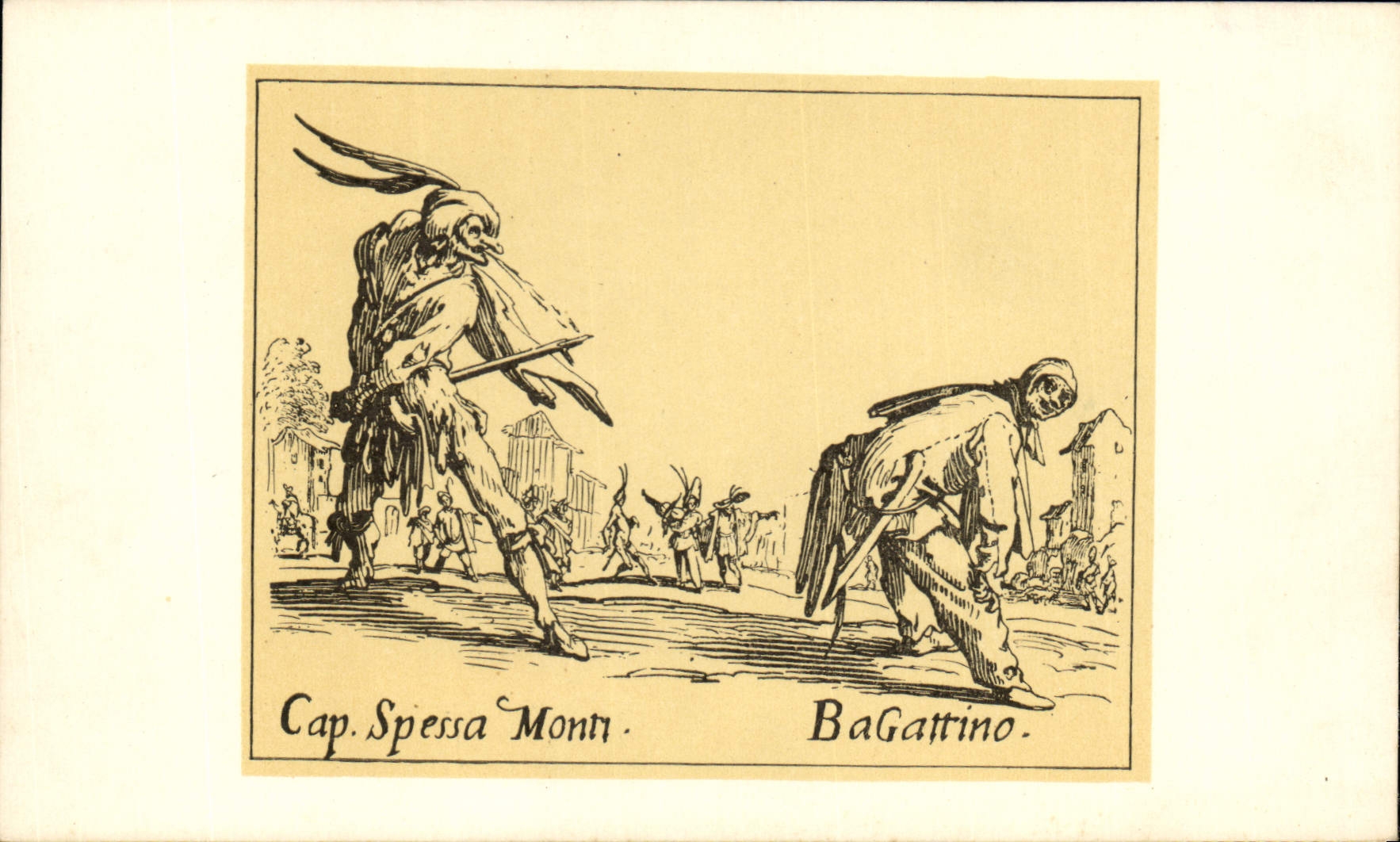 CPA Jacques Callot Les Balli bouffons de la comedie italienne 