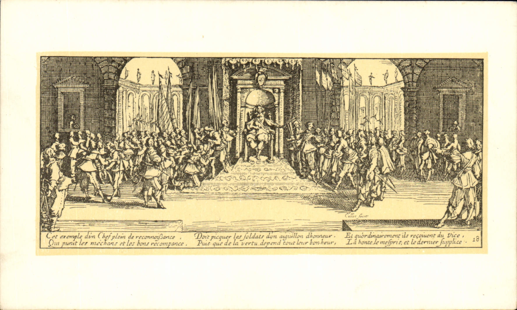 CPA Jacques Callot Les grandes miseres de la guerre la distribution des recompenses 