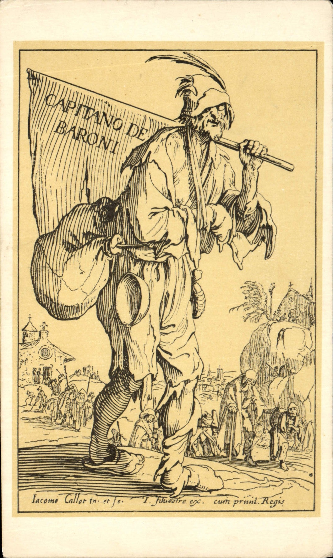 CPA Jacques Callot Frontispice de la serie des gueux 