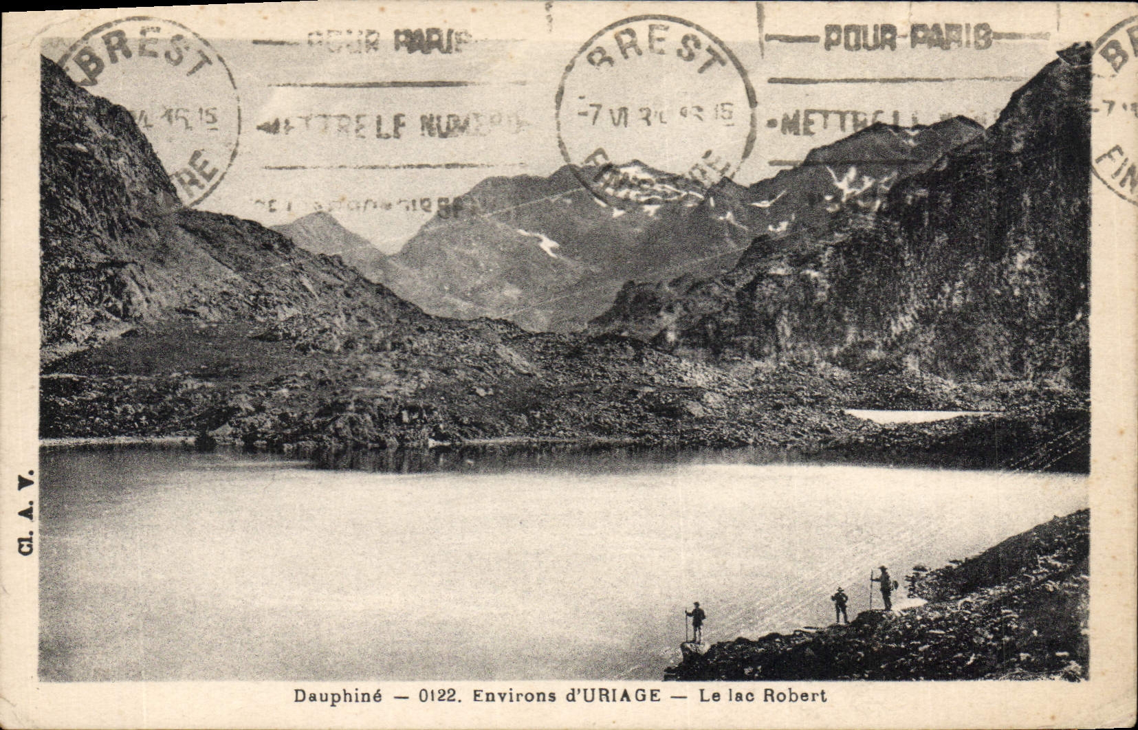 CPA Dauphine Environs d'Uriage Le lac Robert