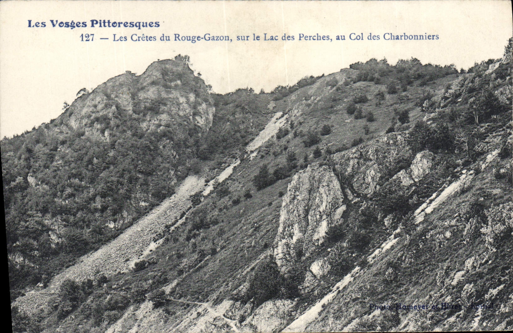 CPA Les Vosges Pittoresque Les Cretes du Rouge Gazon sur le Lac des Perches au Col des Charbonniers 