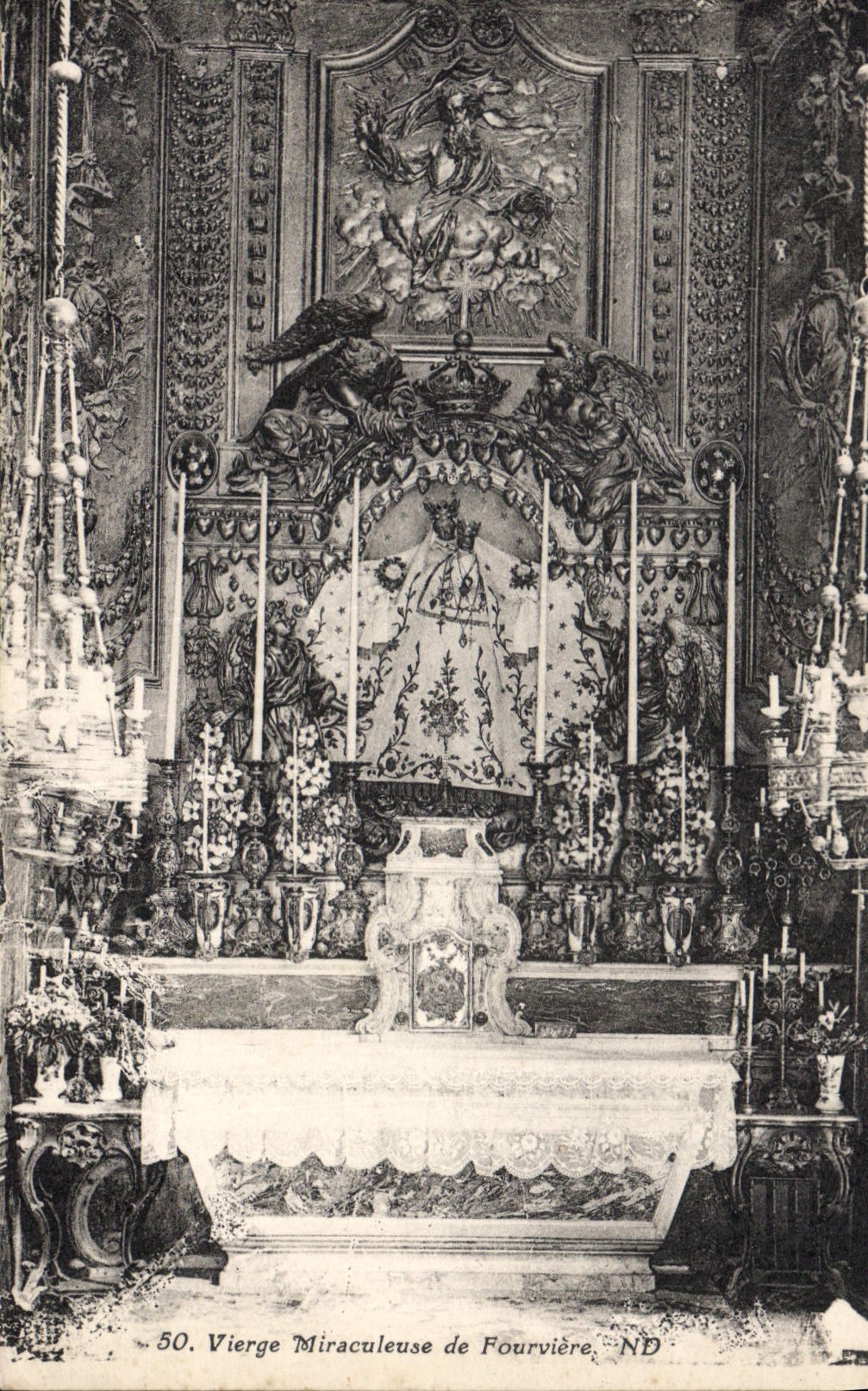 CPA Vierge Miraculeuse de Fourviere Lyon