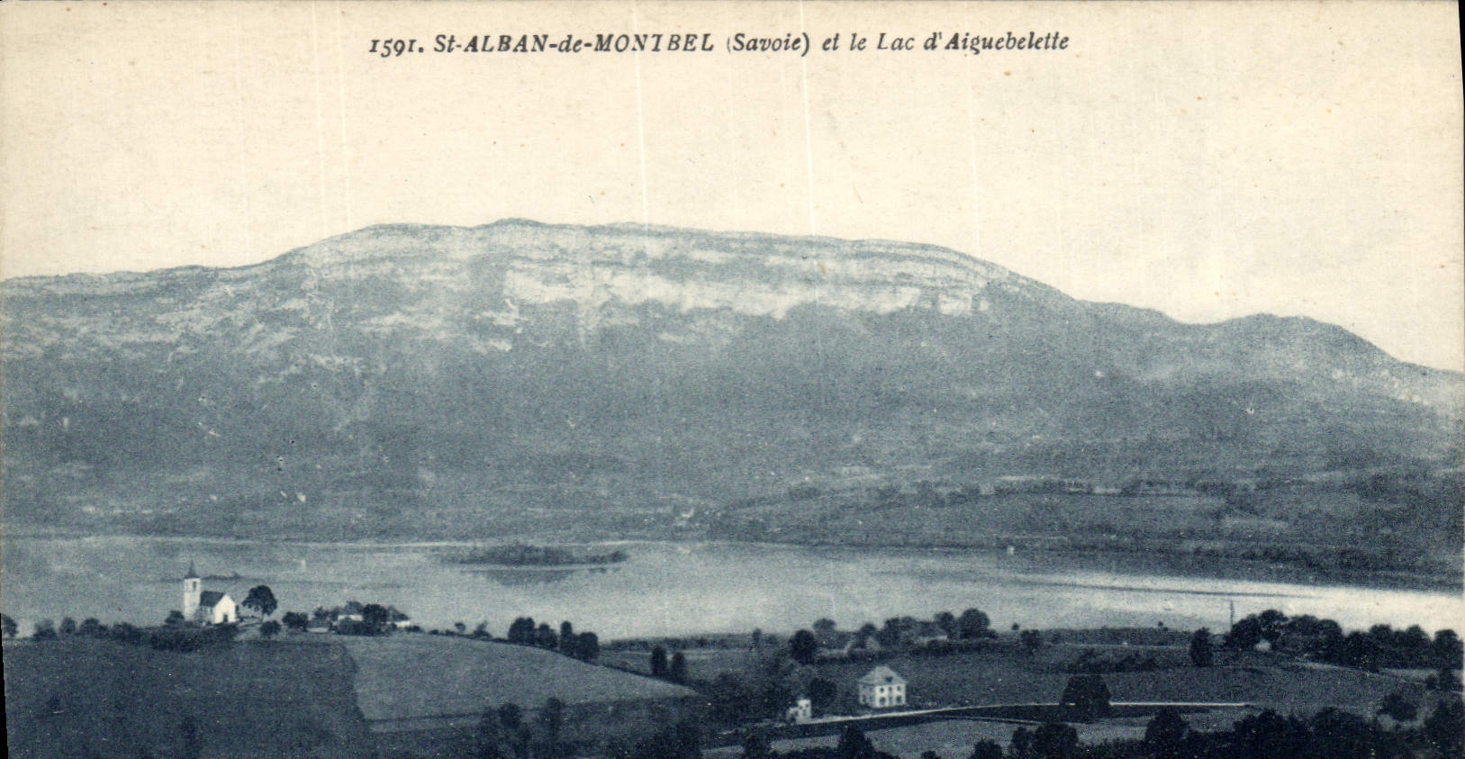 CPA St Alban de Montbel Savoie et le Lac d'Aiguebelette