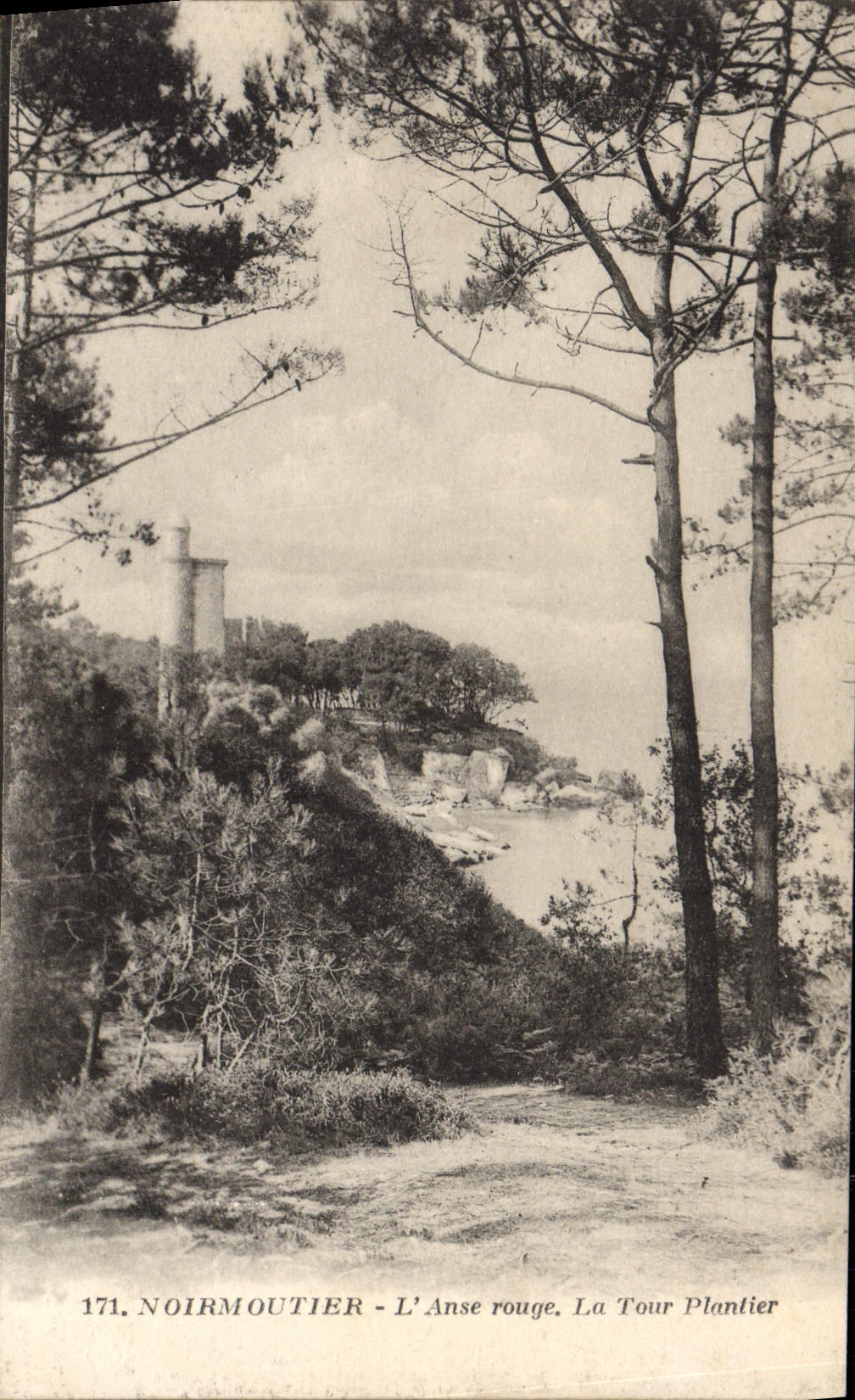 CPA Noirmoutier L'Anse rouge La Tour Plantier