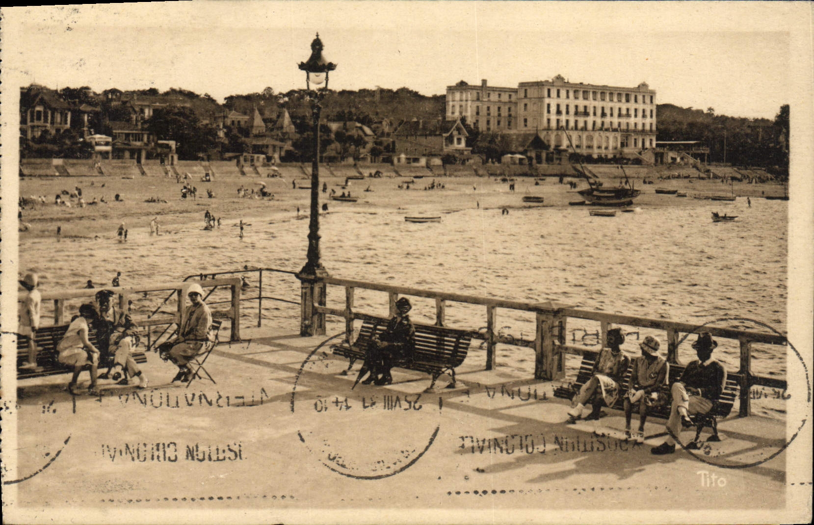 CPA Arcachon Vue prise de la Jetee 