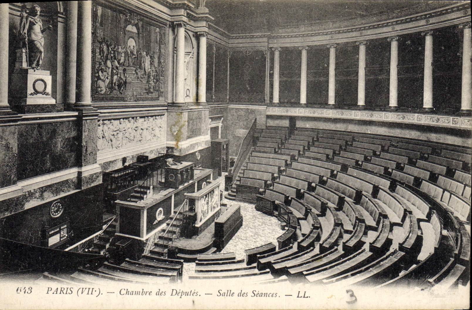 CPA Paris VII Chambre des Deputes Salle des Seances 