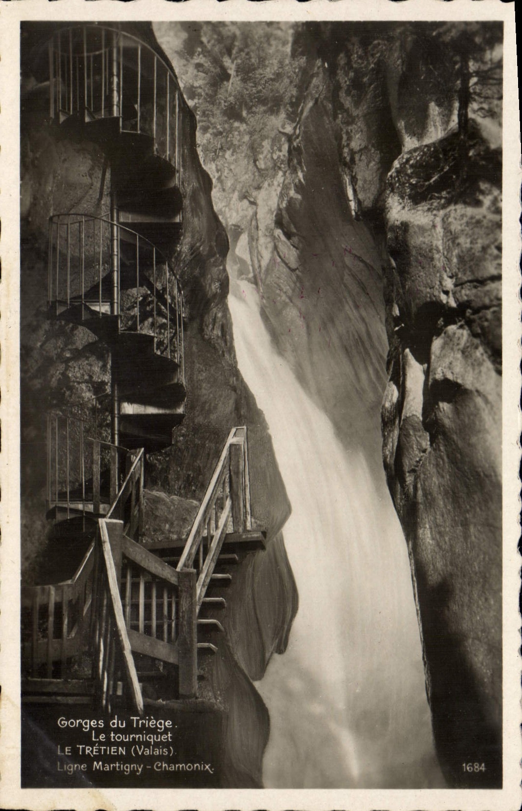 CPA Gorges du Triege Le tourniquet Le Tretien valais