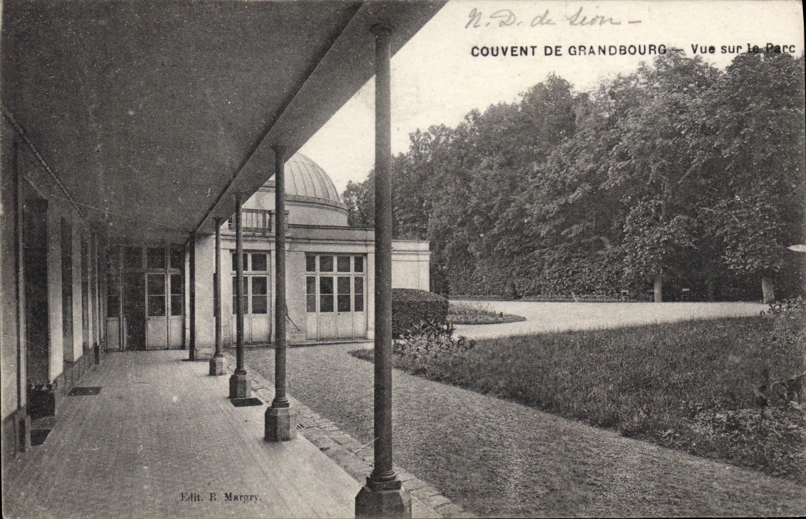 CPA Couvent de Grandbourg Vue sur la Parc 