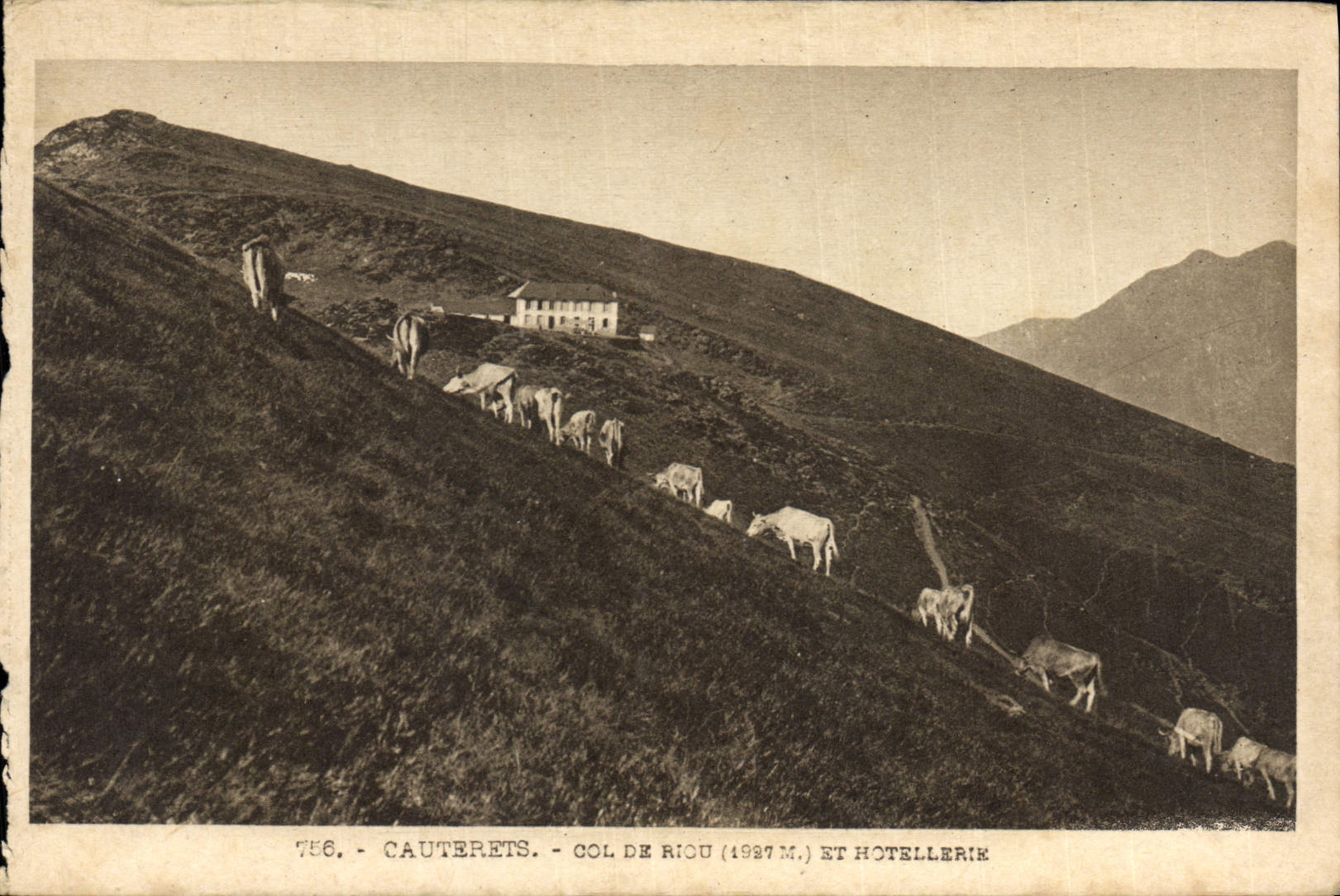 CPA Cauterets Col de Riou 1987 M et Hotellerik